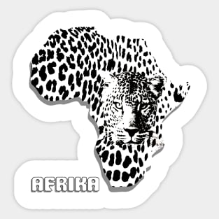 Afrika Leopard Sticker